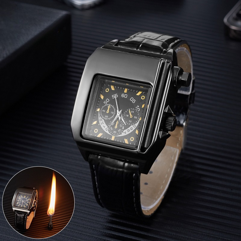 Electronics Gadgets For Gift - Metalen Elektronische Horloge Aansteker 10000 Keer