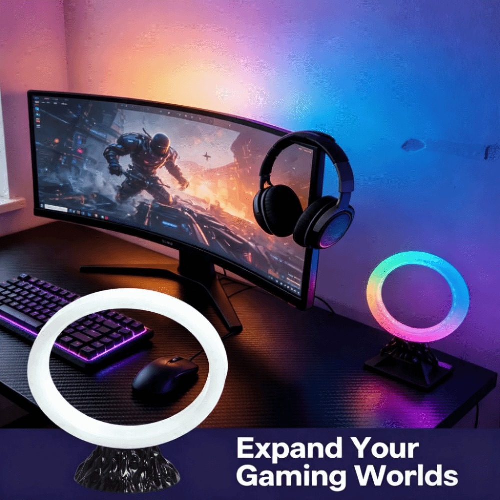 Rgb Desk Lamp Smart - RGB Kleurveranderende RGB Slimme Tafellamp USB-aansluiting