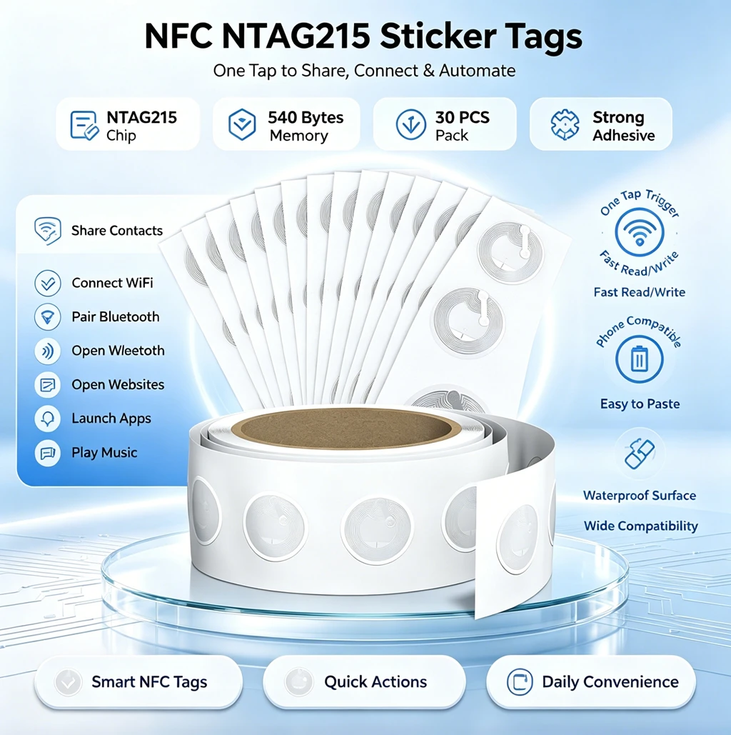 Nfc Tag Programmable - 10-50 stuks NTAG215 NFC-stickers met hoge