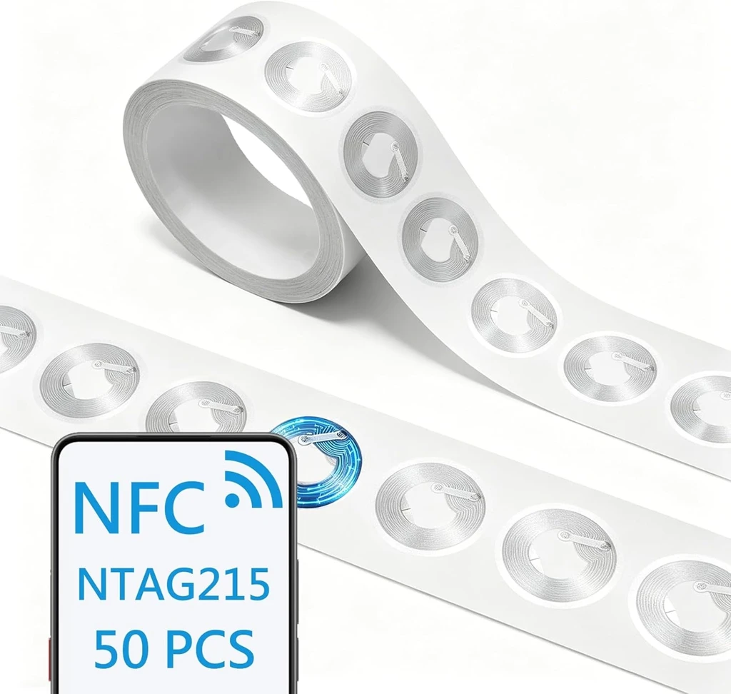 Nfc Tag Programmable - 13,56 MHz NTAG215 NFC-tagstickers ISO14443A zelfklevende