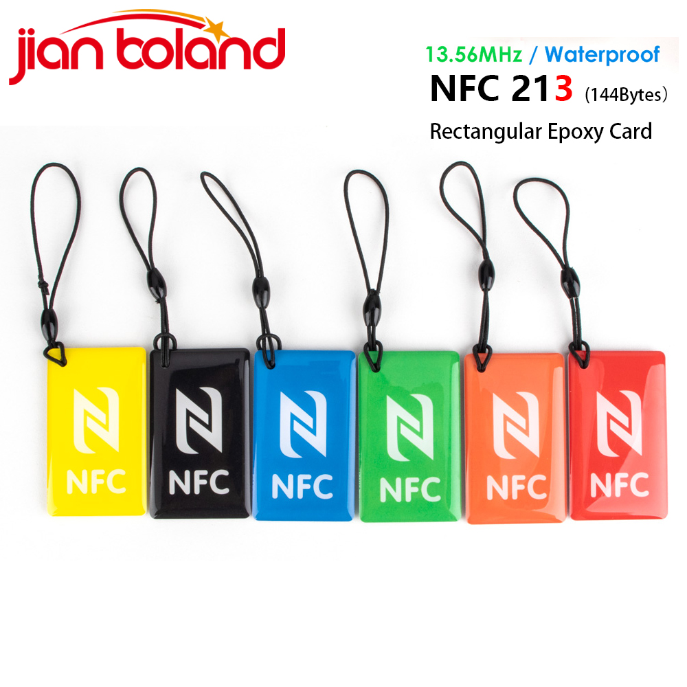Nfc Tag Programmable - 6 stks Rechthoekige 13.56 MHz ISO14443A