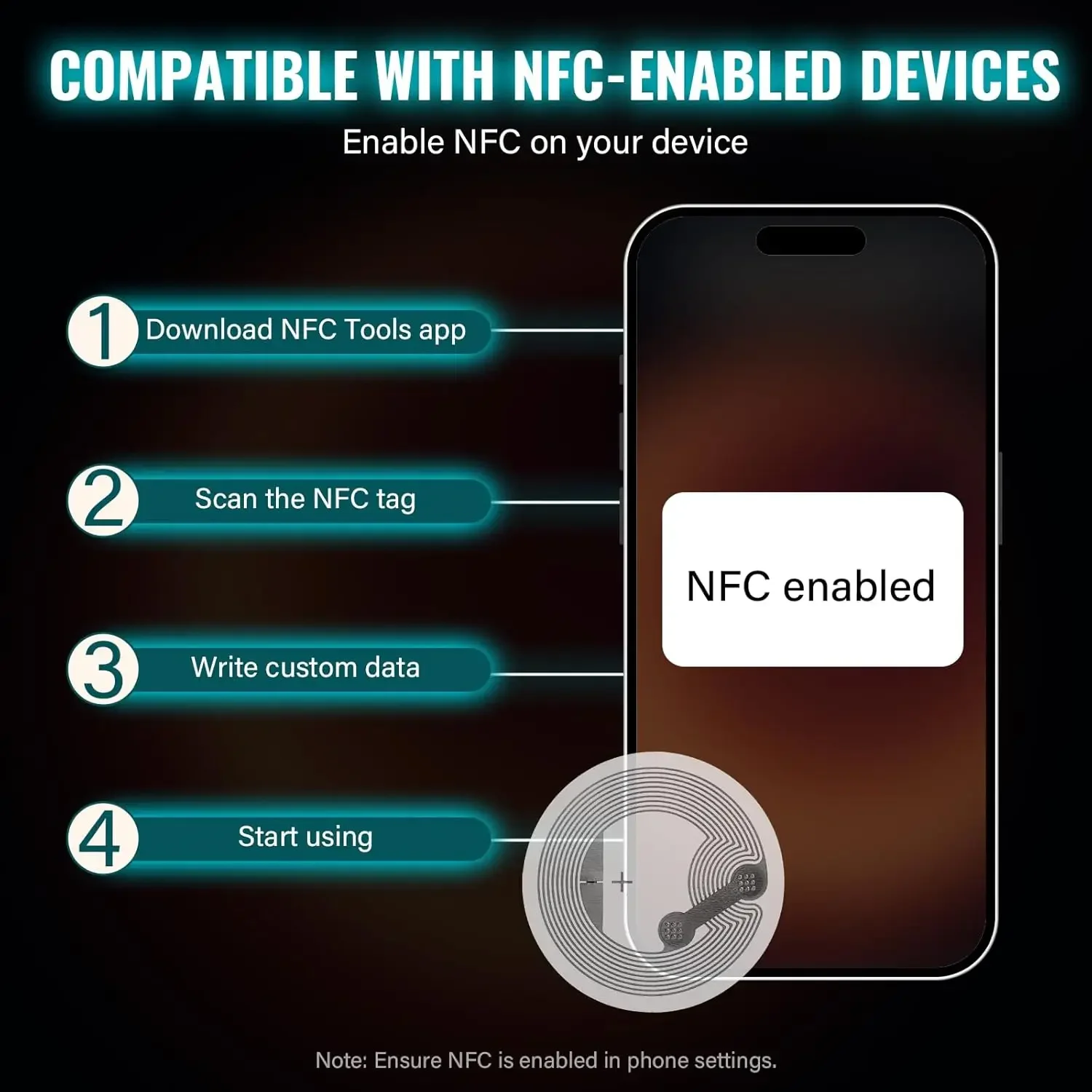 10-50 stuks NTAG215 NFC-sticke - Nfc Tag Programmable recensie en prijs